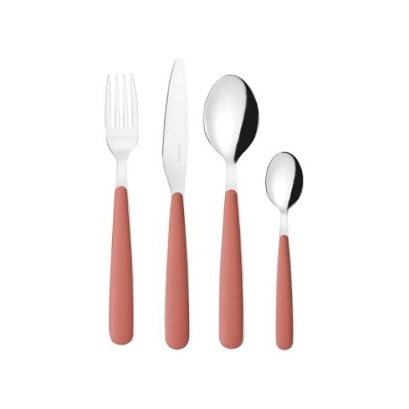 GUZZINI - SET 24 POSATE "POP" - TERRACOTTA