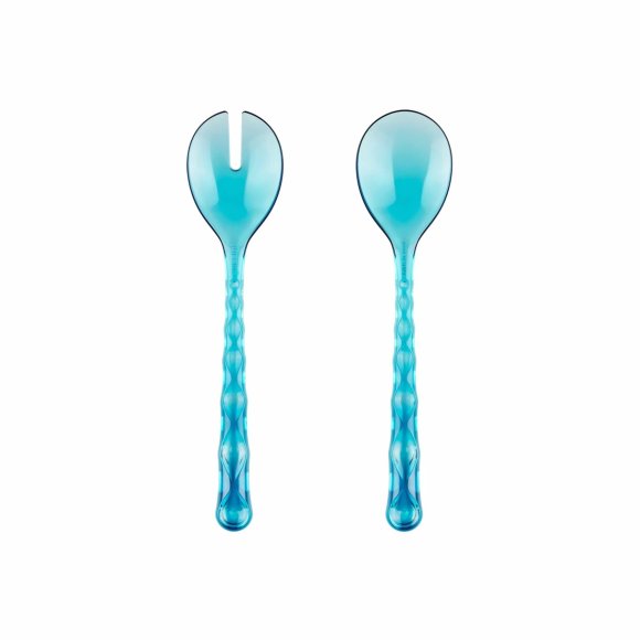 GUZZINI - POSATE INSALATA "VANITY" - AZZURRO MARE