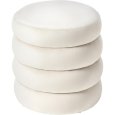 POUF VELLUTO "CHEROY" - BEIGE