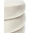 POUF VELLUTO "CHEROY" - BEIGE