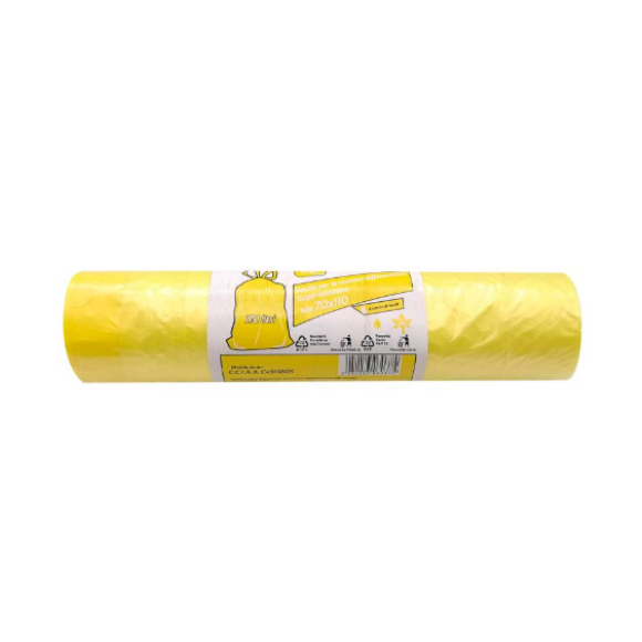 Gamef Sacchi Prestolego Con Stringa Colore Giallo 70X110 Cm 8pz
