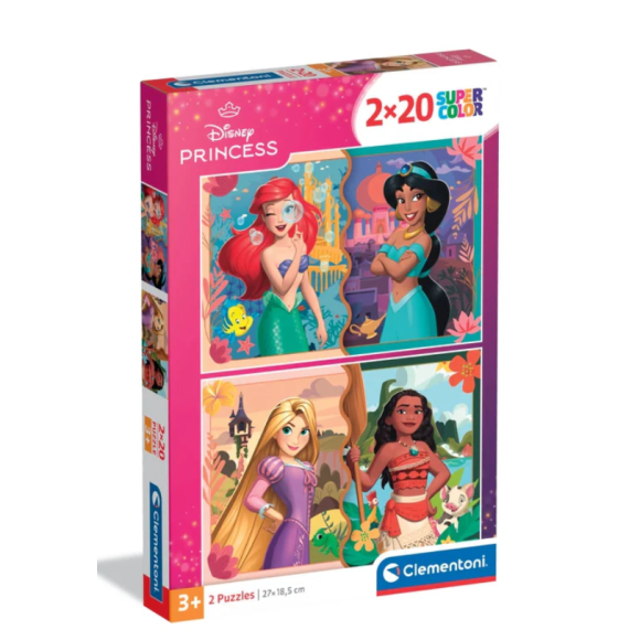 PUZZLE 2X20 SQUARE PRINCESS 25304