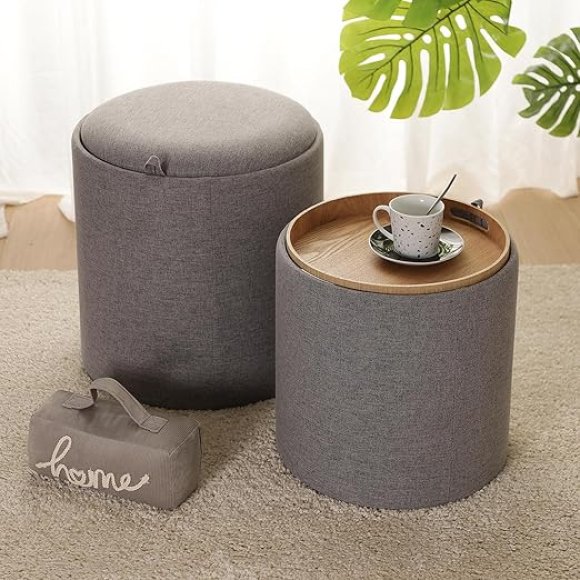 SET 2 PUFS - GRIGIO