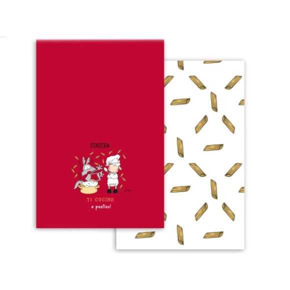 COPPIA STROFINACCI 50X70 Happy People - Frase "Puntino"