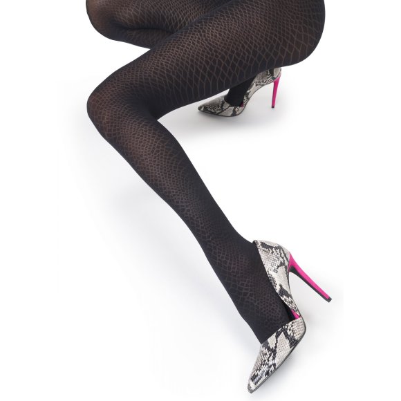GOLDENLADY - COLLANT DONNA "PYTHON" - NERO