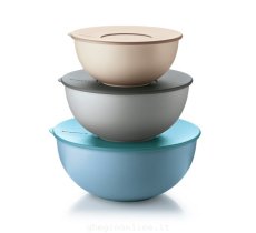 GUZZINI SET 3 CONTENITORI CON COPERCHIO "EVERYWHERE" 