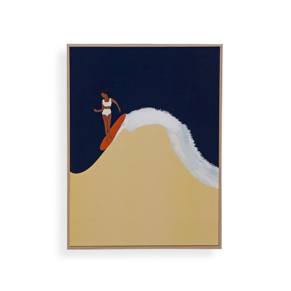POSTER SURF 3 CON CORNICE IN LEGNO 30X40 
