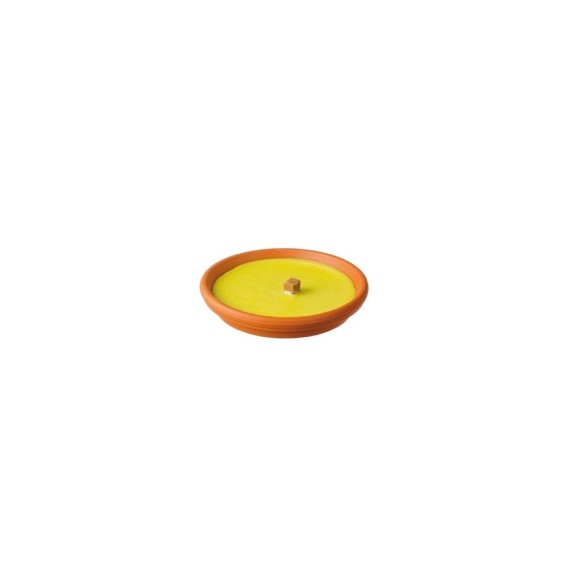 CANDELA CITRONELLA TERRACOTTA 17 CM