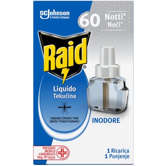 RAID ANTIZANZARE LIQUIDO RICARICA - 60 NOTTI