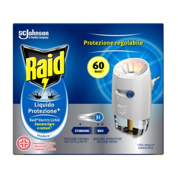 RAID INSETTICIDA LIQUIDO ELETTRICO BASE + RICARICA - 60 NOTTE