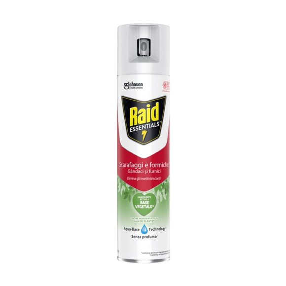 RAID INSETTICIDA ESSENTIAL SCARAFAGGI E FORMICHE - 400 ML
