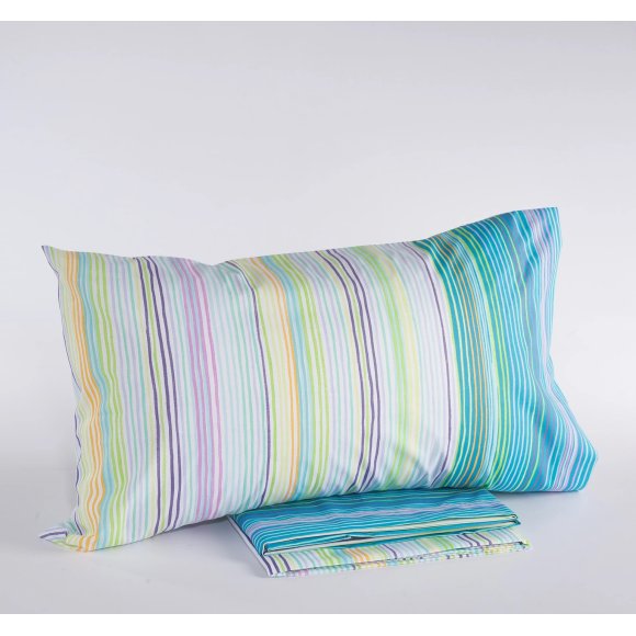 VIA ROMA 60 - COMPLETO LENZUOLA SINGOLO "RAINBOW" - MULTICOLOR
