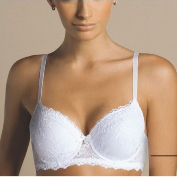 Laura Biagiotti - Reggiseno Push Up Con Pizzo "Sofia" - Bianco