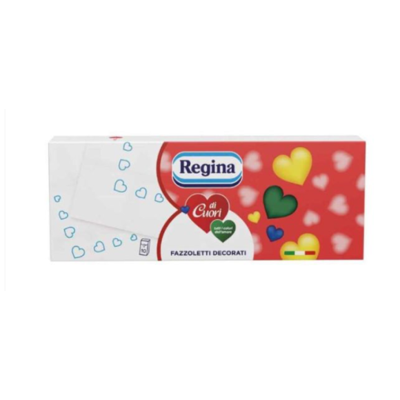 Fazzoletti Regina di Cuori 10 pz decorati