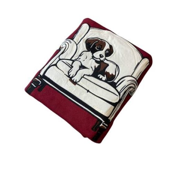 RIVIERA - PLAID "DOGGY REGINA" 130X170 - TEGOLA