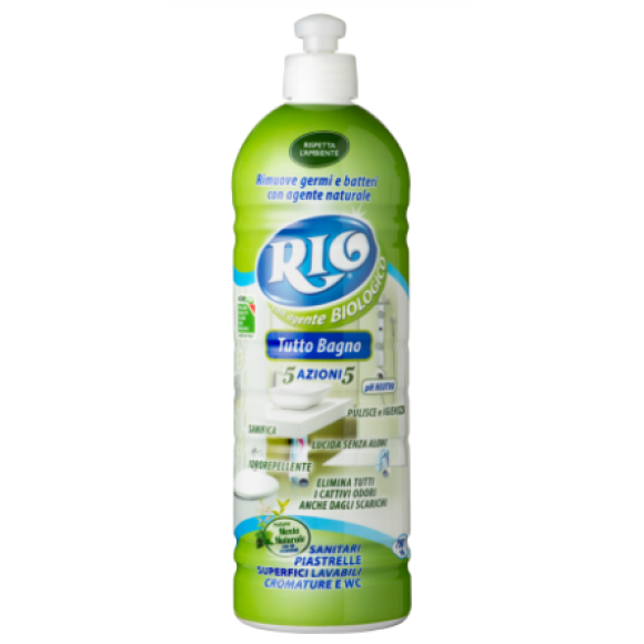 Rio Tutto Bagno - Detergente igienizzante multi-azione con agente biologico, 750 ml Rio Tutto Bagno - Detergente igienizzante multi-azione con agente biologico, 750 ml