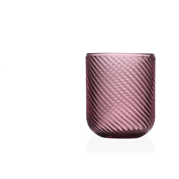 SET 6 BICCHIERI CRISTALLO rosa 260 ml 7 x 9 cm SET 6 BICCHIERI CRISTALLO rosa 260 ml 7 x 9 cm