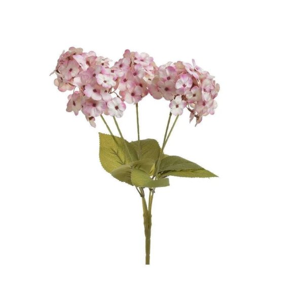 BOUQUET DI FIORI ARTIFICIALI ROSA - 46 CM