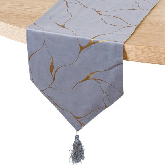 RUNNER DA TAVOLO IN POLIESTERE - GRIGIO