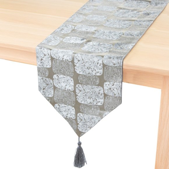 RUNNER DA TAVOLO IN POLIESTERE - GRIGIO