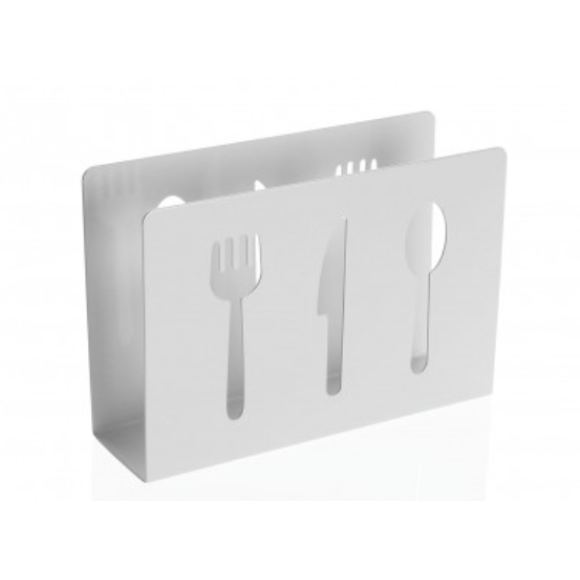 PORTATOVAGLIOLI POSATE BIANCO 21700282