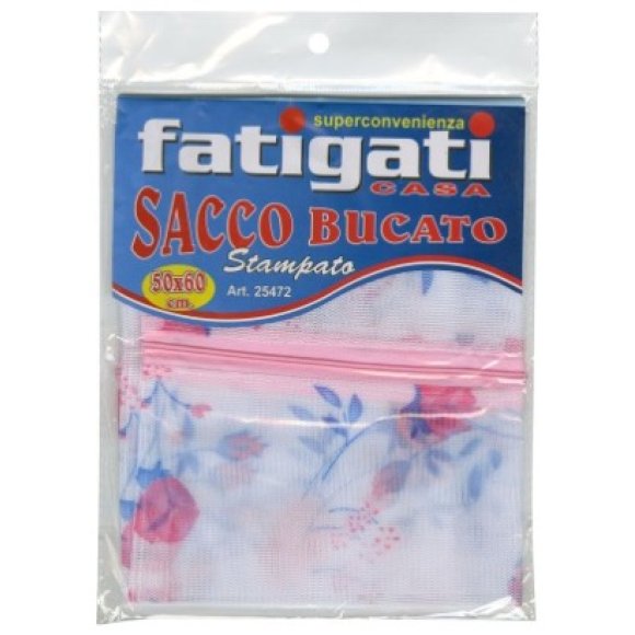 SACCO BUCATO STAMPATO 50X60CM 