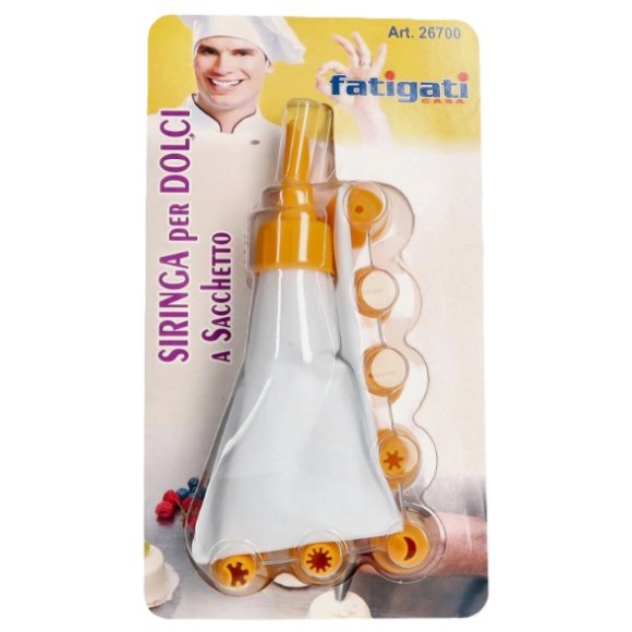  FATIGATI SIRINGA PER DOLCI CON SACCHETTO