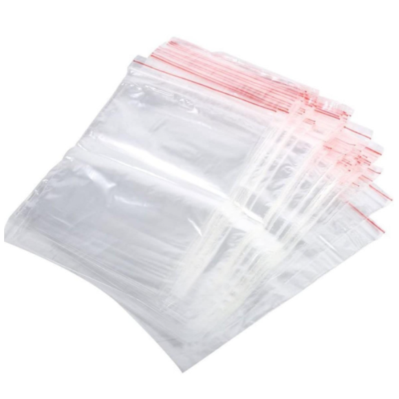 SACCHETTO RICHIUDIBILE CON ZIP - 15 PEZZI 