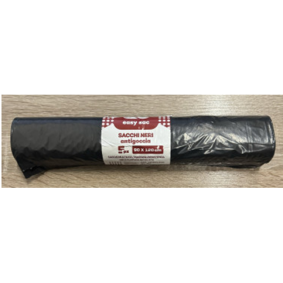 SACCHI NERI ANTIGOCCIA 90X120CM 5PZ GR300