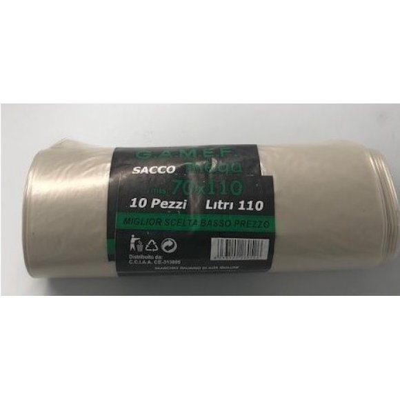 Sacchi per Differenziata - 10 Pezzi - 70x110 cm - 110 Litri