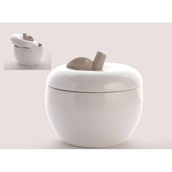 SCATOLA MELA IN CERAMICA 10,5 CM