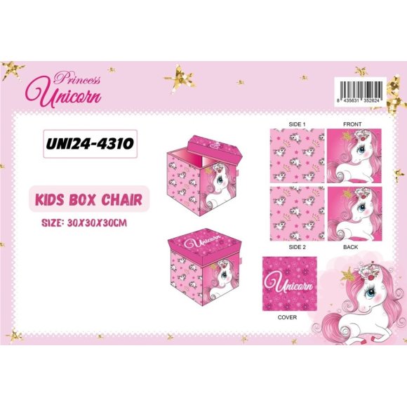 BOX PORTAOGGETTI UNICORNO