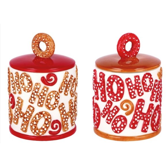 NATALE-SCATOLA IN  CERAMICA- COLORI ASSORTITI