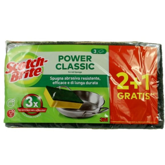 SCOTCH BRITE SPUGNA+RETINA 3PZ
