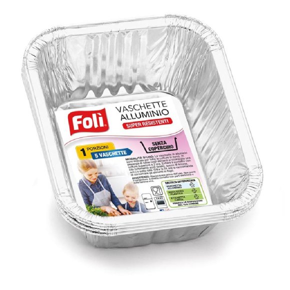 VASCHETTE ALLUMINIO SENZA COPERCHIO