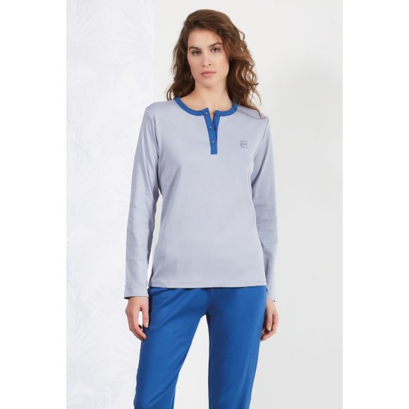 LAURA BIAGIOTTI - PIGIAMA DONNA COD. 96837 - GHIACCIO