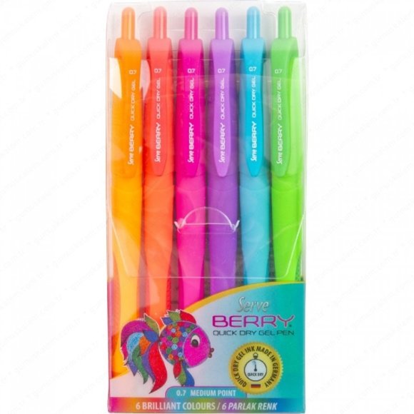 PENNE GEL SERVE BARRY SET 6PZ