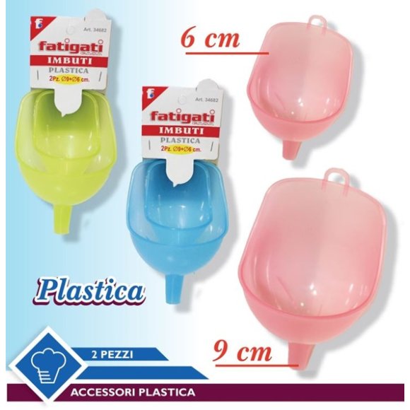 IMBUTO PLASTICA 2 PEZZI - COLORI ASSORTITI