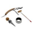 SET VINO 4 ACCESSORI CON SCACCHI