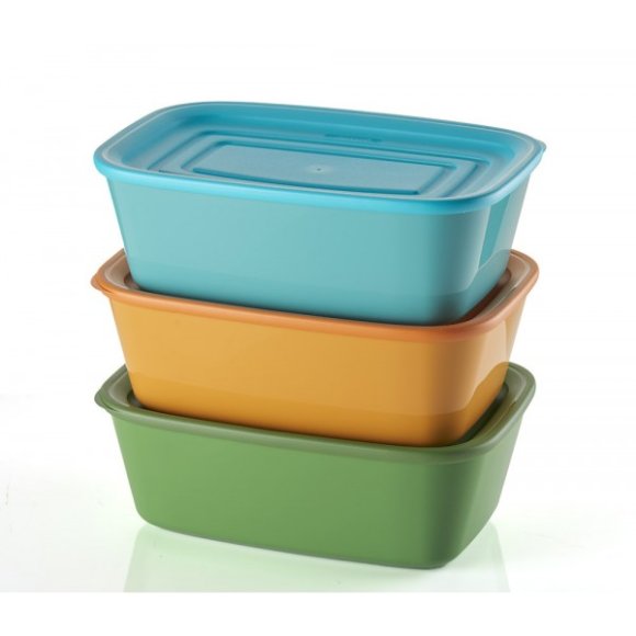 Guzzini Set 3 Contenitori Everfresh Rettangolare 