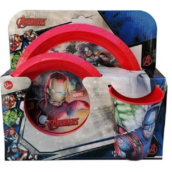 AVENGERS*SET 3 PEZZI PIATTO FONDO+ AVENGERS*SET 3 PEZZI PIATTO FONDO+