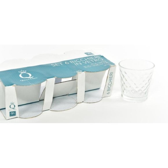 MERCURY SET 6 BICCHIERI ACQUA IN VETRO - 280ML MERCURY SET 6 BICCHIERI ACQUA IN VETRO - 280ML