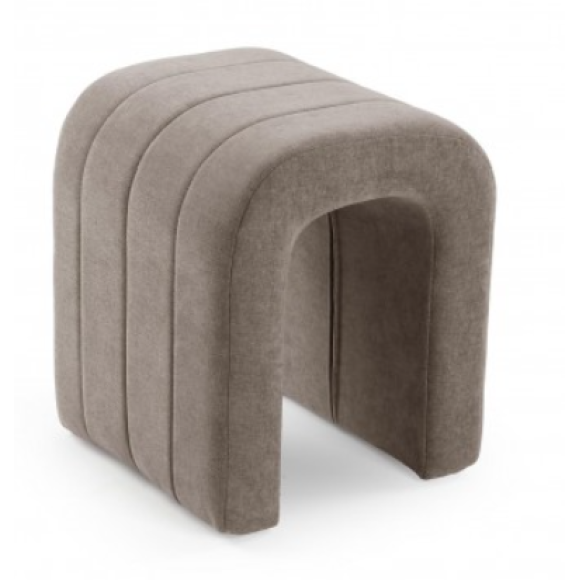 SGABELLO IMBOTTITO BEIGE