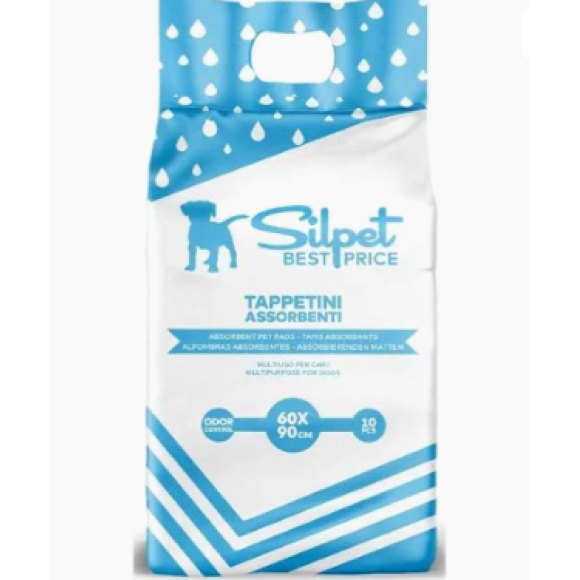 SILPET PET PADS 60×90 10 PZ-TAPPETINI CANI 