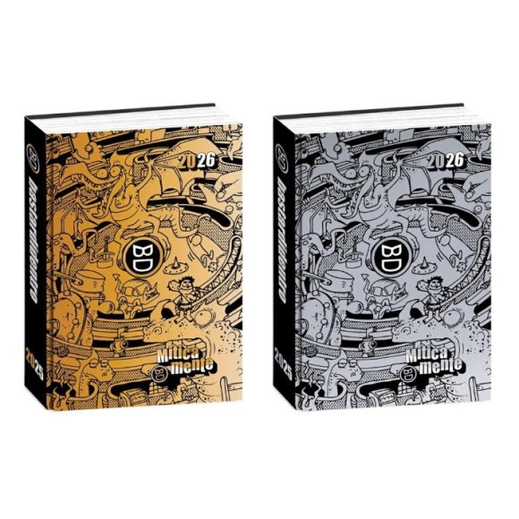 DIARIO POCKET 16M GOLD&SILVER AGEND