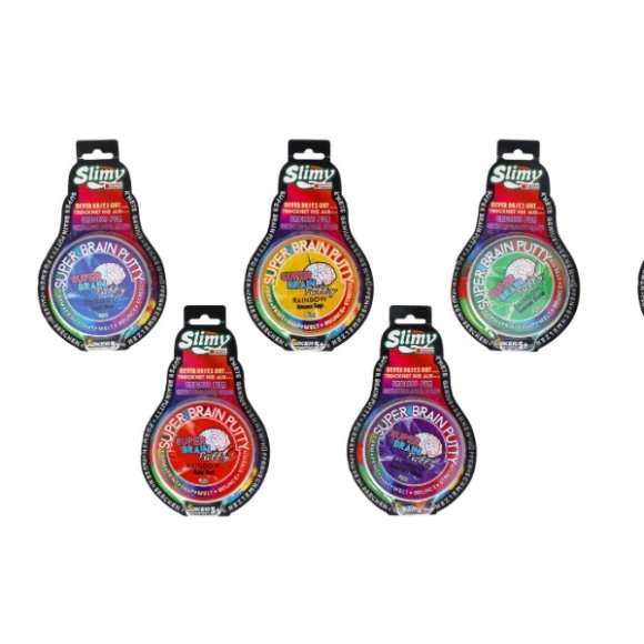 SLIMY SUPER BRAIN 5 COLORI ASSORTITI SLIMY SUPER BRAIN 5 COLORI ASSORTITI