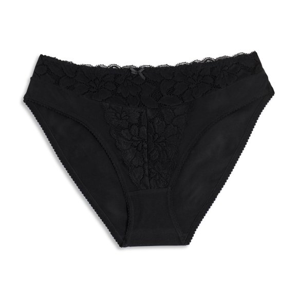 COTONELLA - SLIP DONNA IN PIZZO COD.ADC88 - NERO