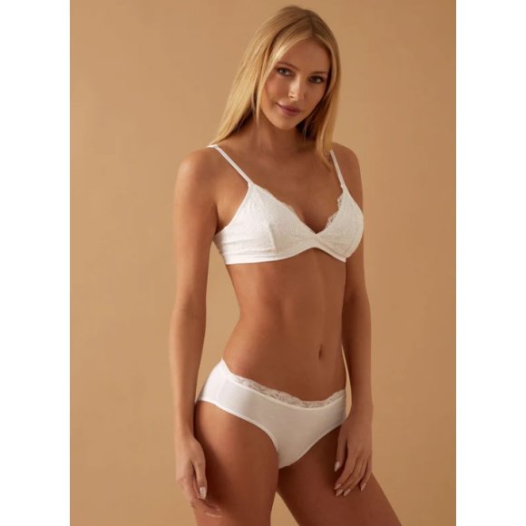 JADEA - SLIP DONNA CON PIZZO COD.060 - BIANCO 