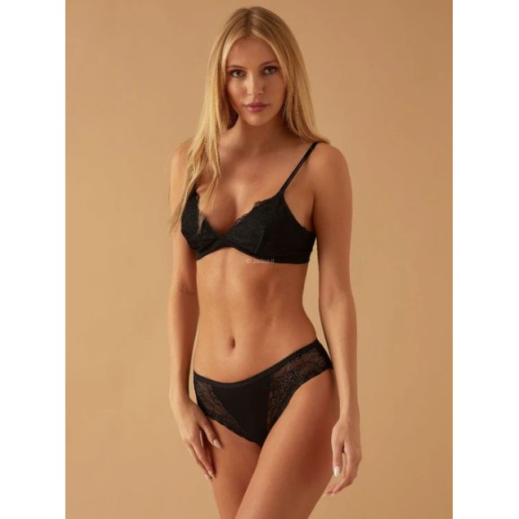 ​​​​​​​JADEA - SLIP DONNA CON PIZZO COD.062 - NERO