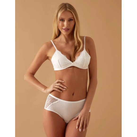 JADEA - SLIP DONNA CON PIZZO COD.063 - BIANCO 